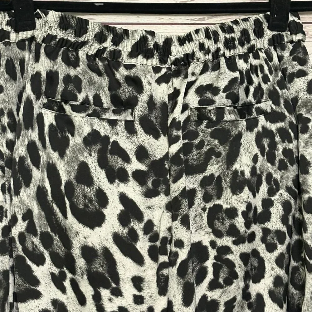 Michael Kors Grey Leopard Print Joggers US4‎